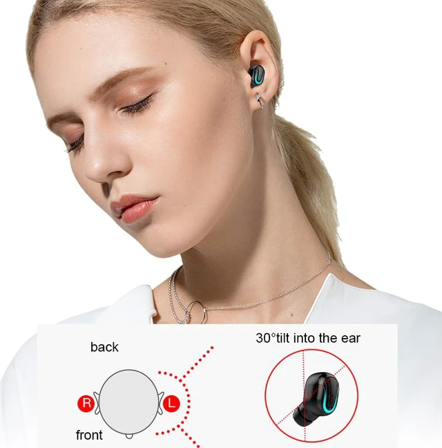 Alt view image 7 of 7 - Earphone Wireless Bluetooth Earphones Sport Headphones TWS Headphone Handsfree Earbud Earpieces With Mic