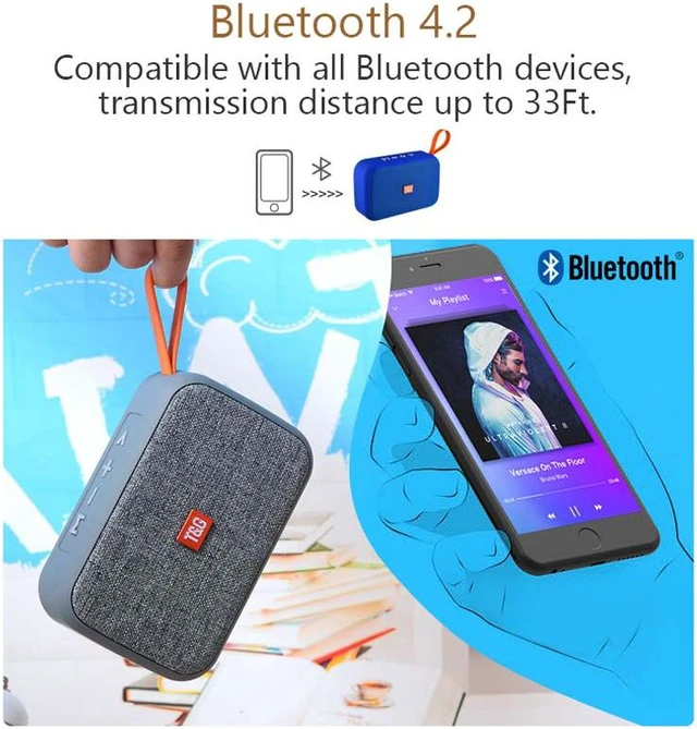 Alt view image 5 of 7 - Portable Bluetooth Speaker Wireless Speakers Super Bass Sound Box Support TF Card FM Radio AUX