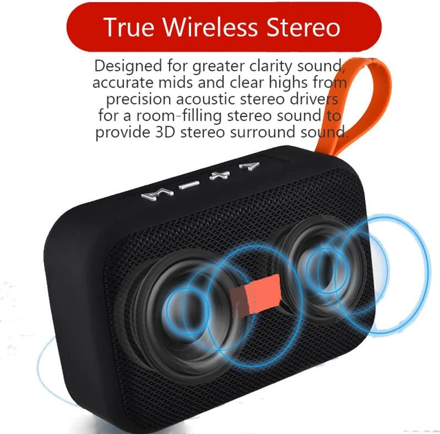 Alt view image 3 of 7 - Portable Bluetooth Speaker Wireless Speakers Super Bass Sound Box Support TF Card FM Radio AUX