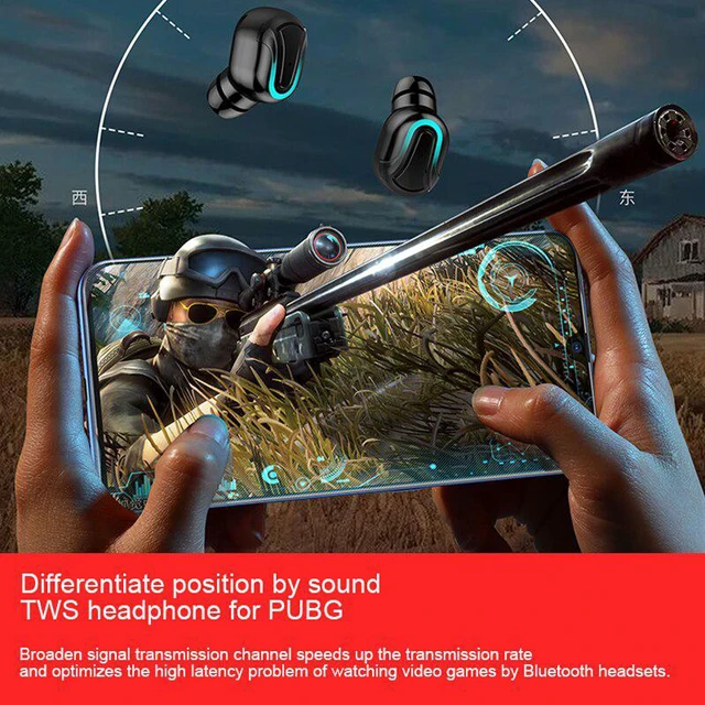 Alt view image 4 of 7 - Earphone Wireless Bluetooth Earphones Sport Headphones TWS Headphone Handsfree Earbud Earpieces With Mic