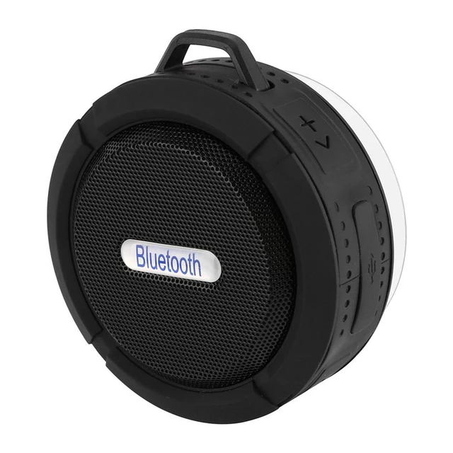 Alt view image 6 of 7 - Waterproof Stereo Subwoofer Bluetooth Speakers Wireless Outdoor Sound Speaker With Mic Hooks for iPhone Android