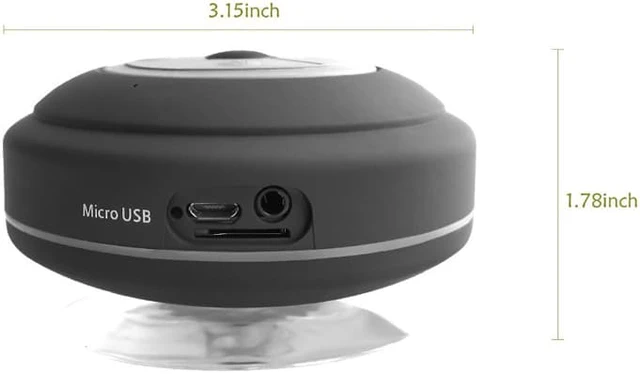 Alt view image 6 of 7 - Mini Bluetooth Speakers Waterproof LED Speakers Bass for Phone Music Player Support Handsfree Bathing Shower