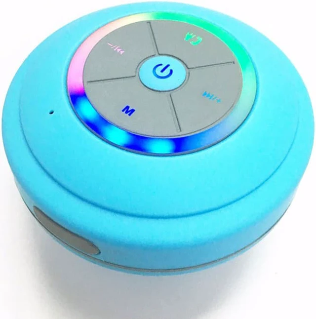 Alt view image 3 of 6 - Mini Bluetooth Speakers Waterproof LED Speakers Bass for Phone Music Player Support Handsfree Bathing Shower