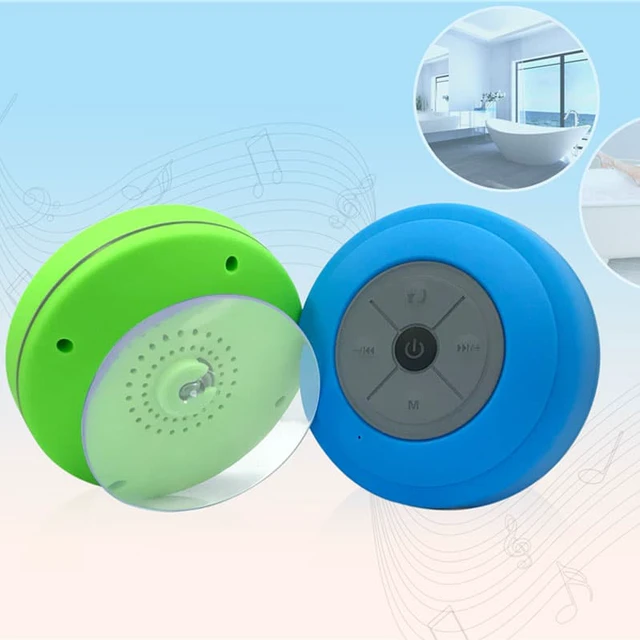 Alt view image 5 of 6 - Mini Bluetooth Speakers Waterproof LED Speakers Bass for Phone Music Player Support Handsfree Bathing Shower