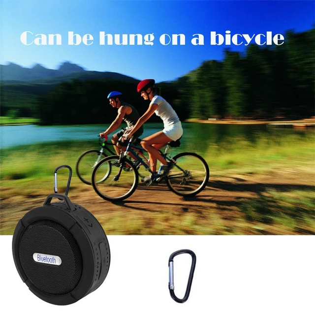 Alt view image 2 of 7 - Waterproof Stereo Subwoofer Bluetooth Speakers Wireless Outdoor Sound Speaker With Mic Hooks for iPhone Android