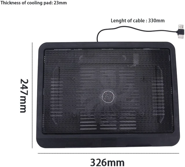 Alt view image 7 of 7 - 12 14 inch Notebook Cooler 2 USB Port Laptop Cooling Pads LED Light Stand Pad Cooler Bracket For Laptop Notebooks