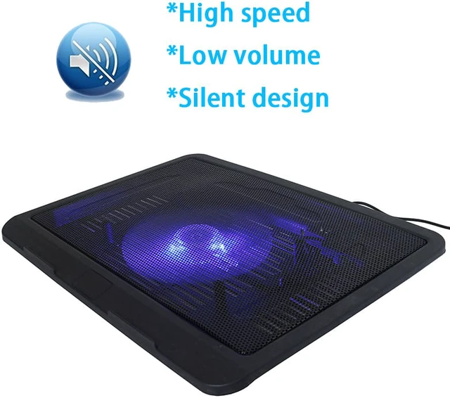 Alt view image 6 of 7 - 12 14 inch Notebook Cooler 2 USB Port Laptop Cooling Pads LED Light Stand Pad Cooler Bracket For Laptop Notebooks