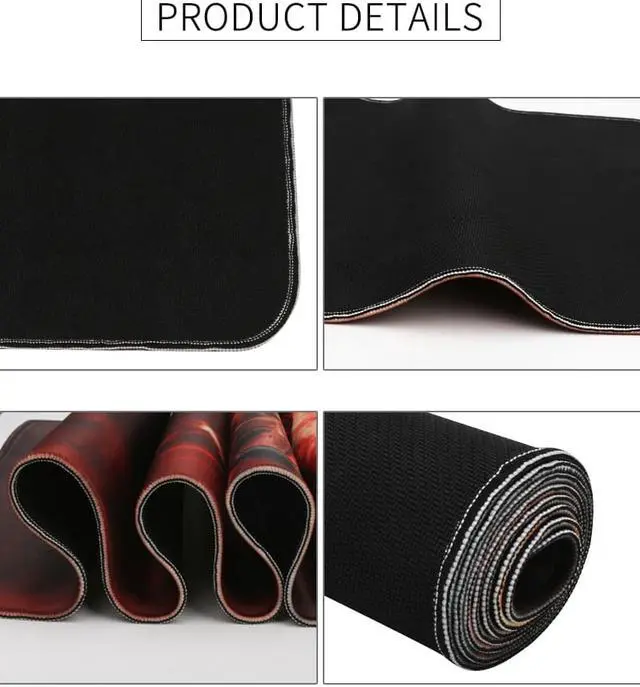 Alt view image 3 of 4 - Extra Large Mousepad Rubber 80x30cm XL Tokyo Ghoul Gaming Gamer Play Mat for Office Desk Desktop Computer for Laptop Pad