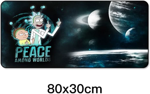 Alt view image 2 of 4 - For Computer Laptop Keyboard Mat Rick And Morty Rubber Non-slip Keyboard Mat
