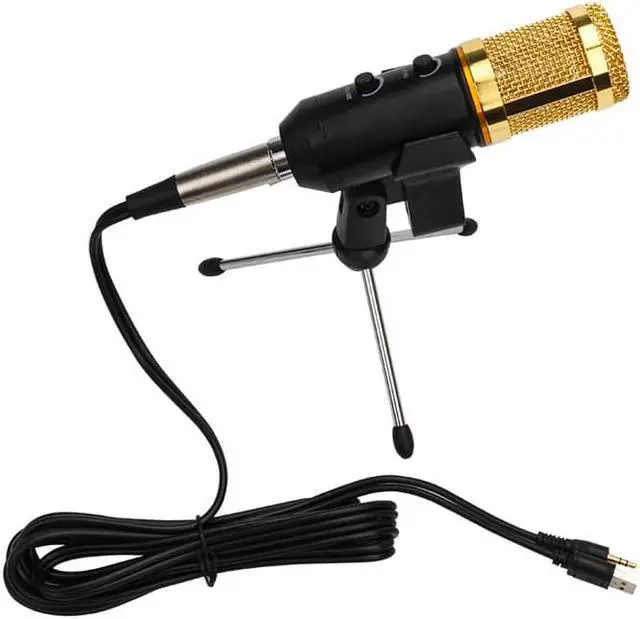Alt view image 6 of 7 - MK F200FL Mic Professional Wire Microphone Handheld Condenser With Tripod Stand Mic for Computer USB Karaoke Video Studio Recording