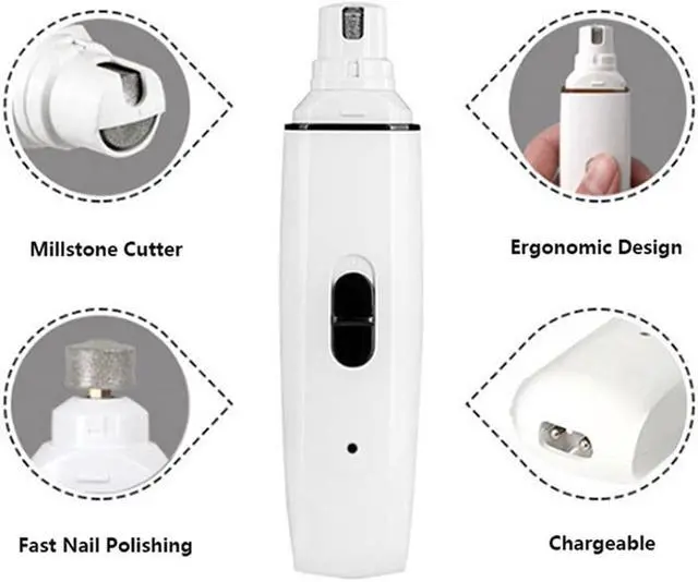 Alt view image 3 of 7 - Electric Nail Grinder for Pet Dog Cat  Paws Trimmer Grooming Machine Electric Pet Nail Polisher