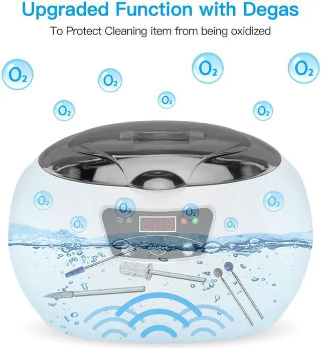 Alt view image 2 of 7 - 600ml Ultrasonic Cleaner Bath Jewelry Watch Glasses Razor Brush Ultrasound Sonic Mini Cleaner Machine 110V