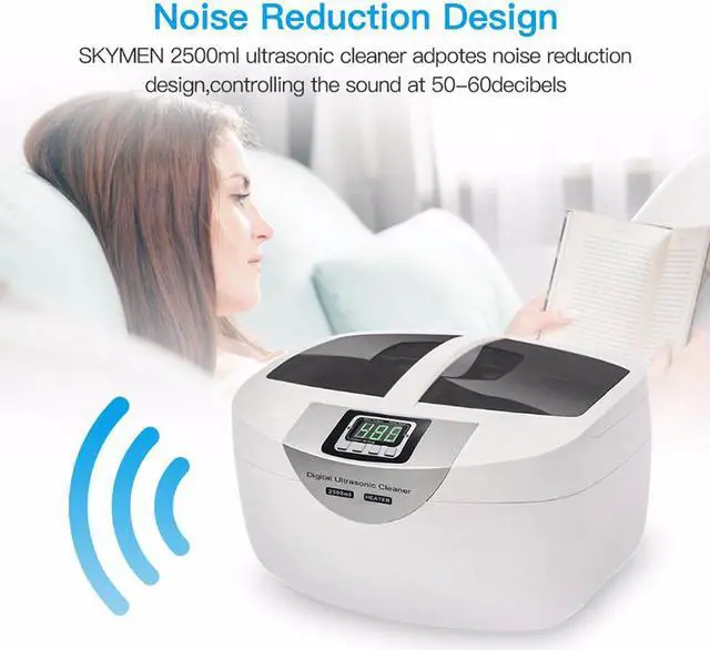 Alt view image 5 of 7 - 2.5L Ultrasonic Cleaner Household Timer Digital Ultra Sonic Jewelry Cleaning Denture Glasses Ultrasonic Washer Machine