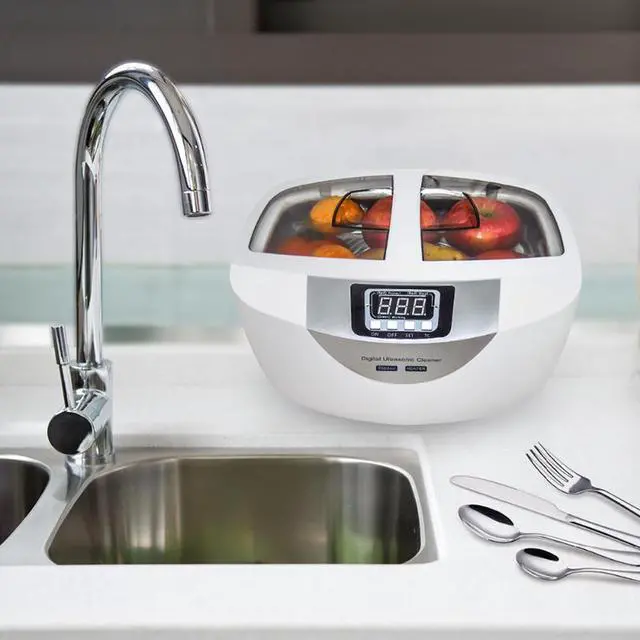 Alt view image 2 of 7 - Stainless Steel Ultrasonic Cleaner Jewelry Glasses Lens Watches Rings Ultrasonic Washer Machine
