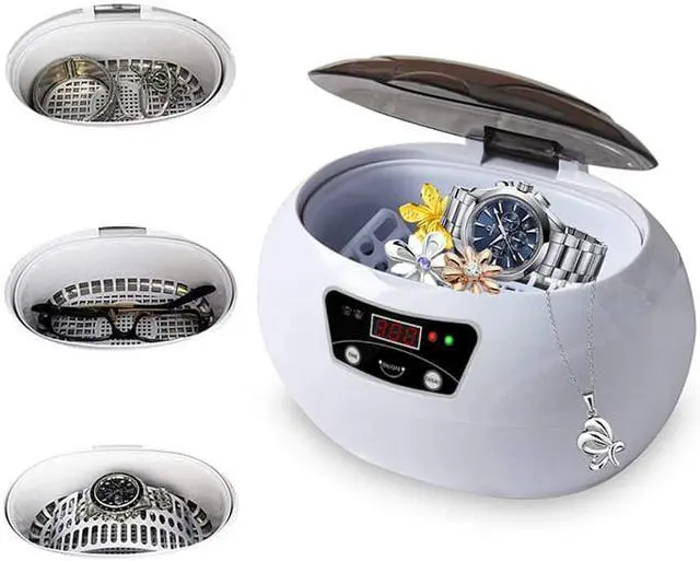 Alt view image 6 of 7 - 600ml Ultrasonic Cleaner Bath Jewelry Watch Glasses Razor Brush Ultrasound Sonic Mini Cleaner Machine 110V