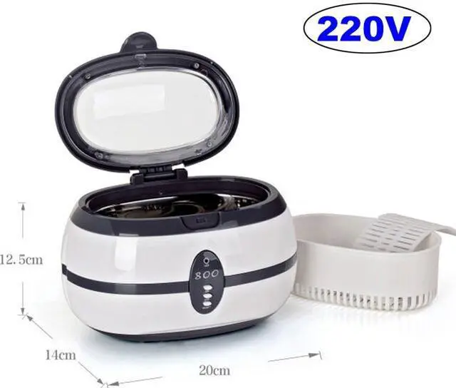 Alt view image 2 of 5 - 600ml Ultrasonic Cleaner soonick Super Sonic Jewelry Cleaning Machine Watch Ring Eyeglass Cleaners Sonic Denture Parts Washer 220V