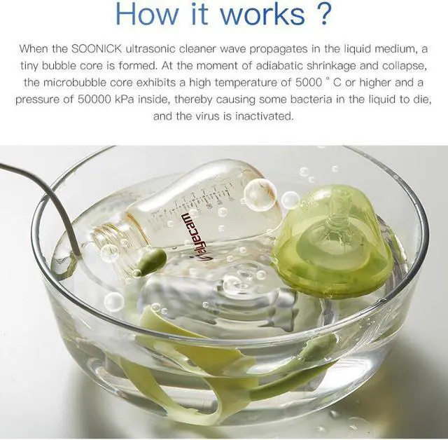 Alt view image 5 of 7 - Ultrasonic Cleaner 220V Ultra Sonic Cleaning Tool for Sock Baby clothing Underwear Ultrasound Washing Cleaner