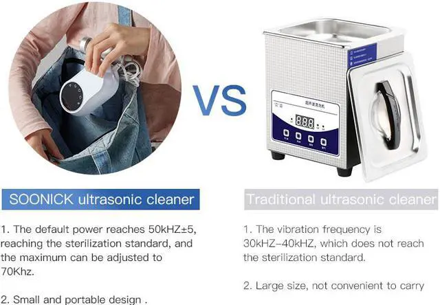 Alt view image 6 of 7 - Ultrasonic Cleaner 220V Ultra Sonic Cleaning Tool for Sock Baby clothing Underwear Ultrasound Washing Cleaner