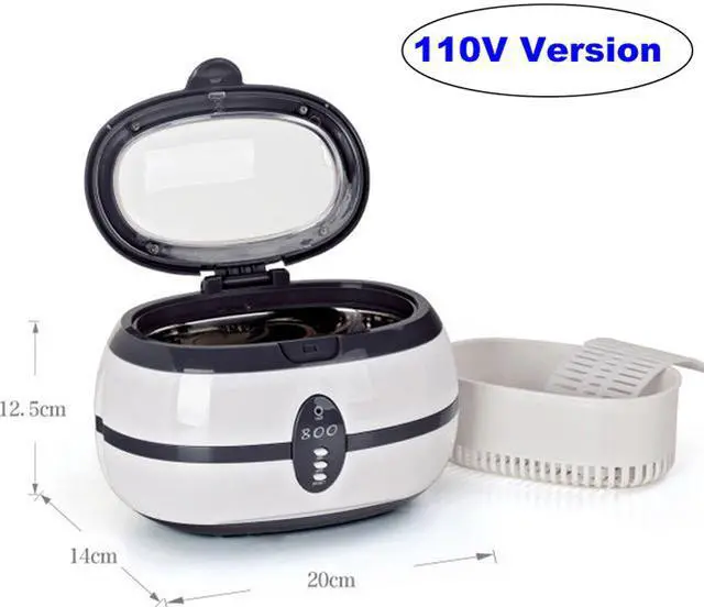 Main image of 600ml Ultrasonic Cleaner Super Sonic Jewelry Cleaning Machine Watch Ring Eyeglass Cleaners Sonic Denture Parts Washer