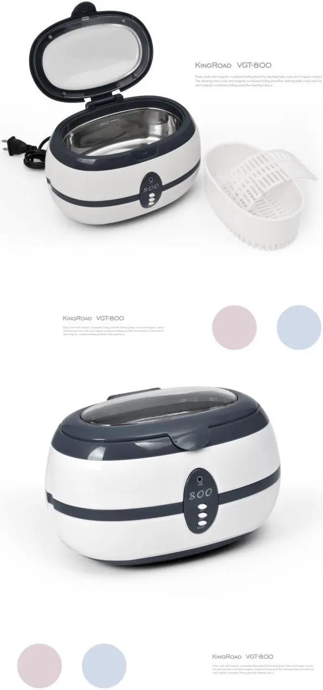 Alt view image 6 of 6 - 600ml Ultrasonic Cleaner Super Sonic Jewelry Cleaning Machine Watch Ring Eyeglass Cleaners Sonic Denture Parts Washer