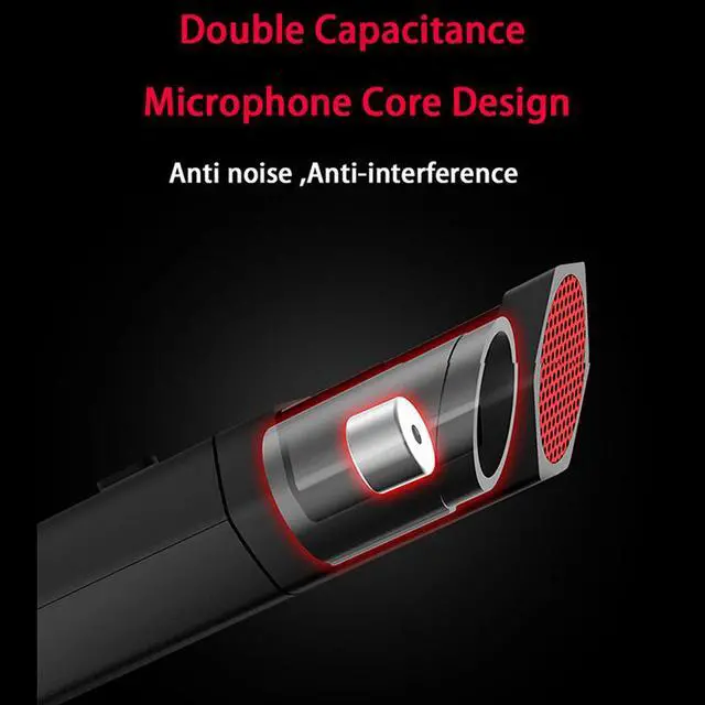 Alt view image 2 of 7 - Professional recording microphone Condenser Microphones With microphone stand 3.5mm Jack Mic For Studio Recording PC Laptop Smartphone