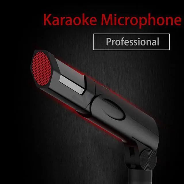 Alt view image 4 of 7 - Professional recording microphone Condenser Microphones With microphone stand 3.5mm Jack Mic For Studio Recording PC Laptop Smartphone