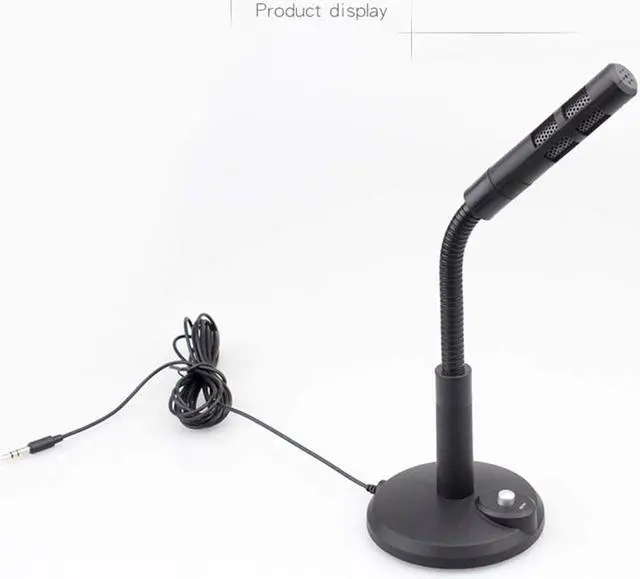 Alt view image 3 of 7 - Omnidirectional Wired Computer Microphone with Independent Button Switch Karaoke Device for Desktop