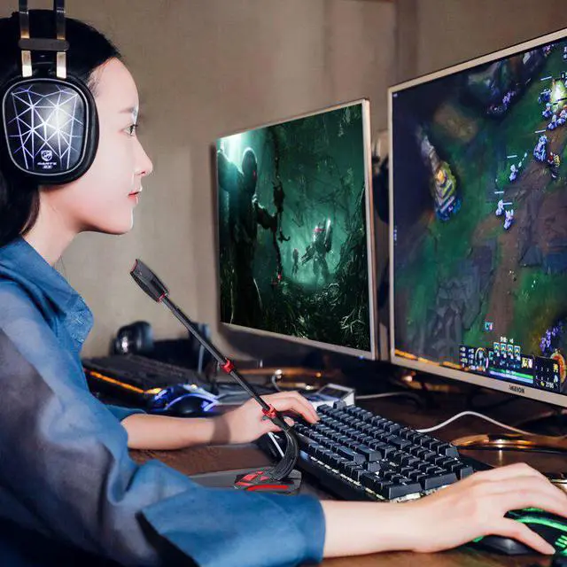 Alt view image 7 of 7 - Gaming Microphone USB for PC Speaker Microphones Desktop Notebook Mic Volume Adjustable Switch Recording Chatting Mic