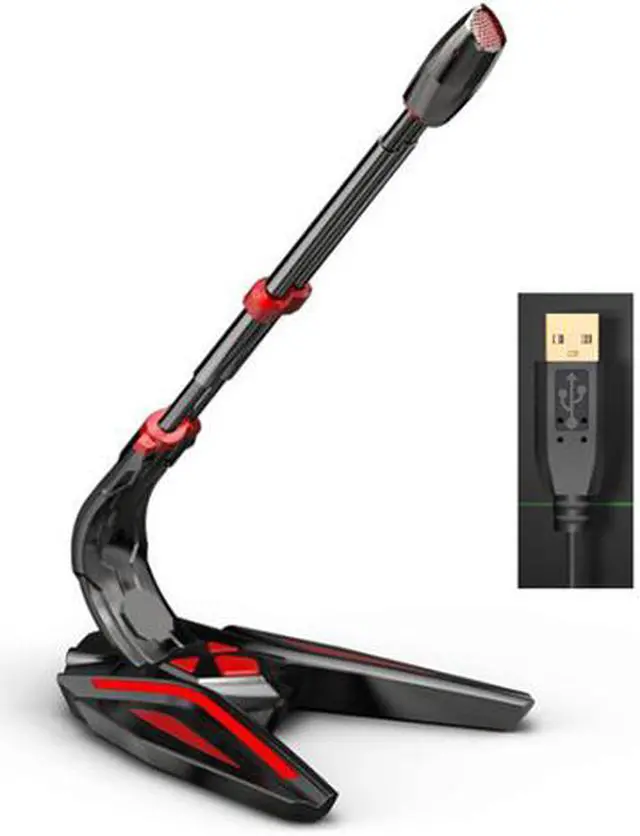 Main image of Gaming Microphone USB for PC Speaker Microphones Desktop Notebook Mic Volume Adjustable Switch Recording Chatting Mic