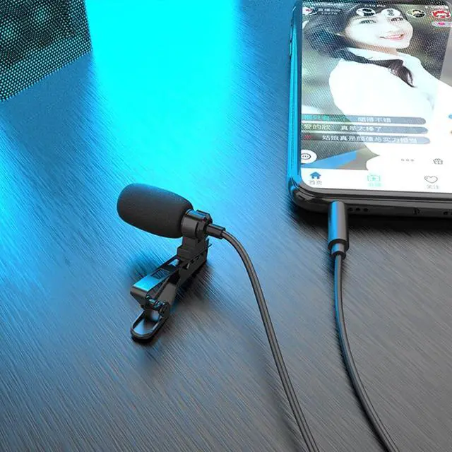 Alt view image 7 of 7 - Mini Condenser Lavalier Microphone Omnidirectional 3.5mm Mobile Phone Professional Recording Microphone Live For IOS Android