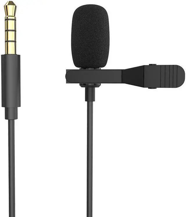 Main image of Mini Condenser Lavalier Microphone Omnidirectional 3.5mm Mobile Phone Professional Recording Microphone Live For IOS Android