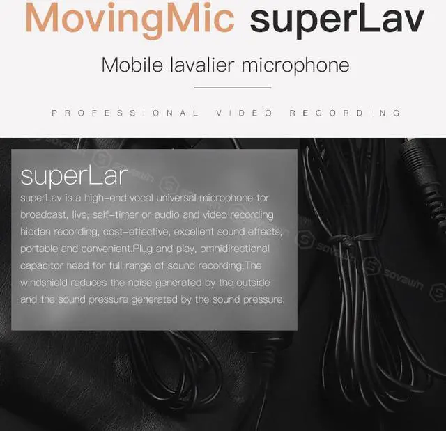 Alt view image 4 of 7 - Lavalier Microphone with Clip-on Interview Mic for Phone Video Recording Microphone xlr for Camera Android