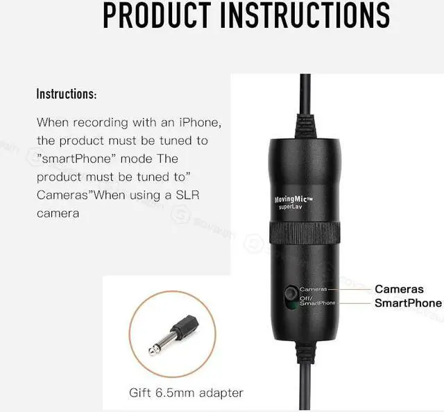 Alt view image 6 of 7 - Lavalier Microphone with Clip-on Interview Mic for Phone Video Recording Microphone xlr for Camera Android