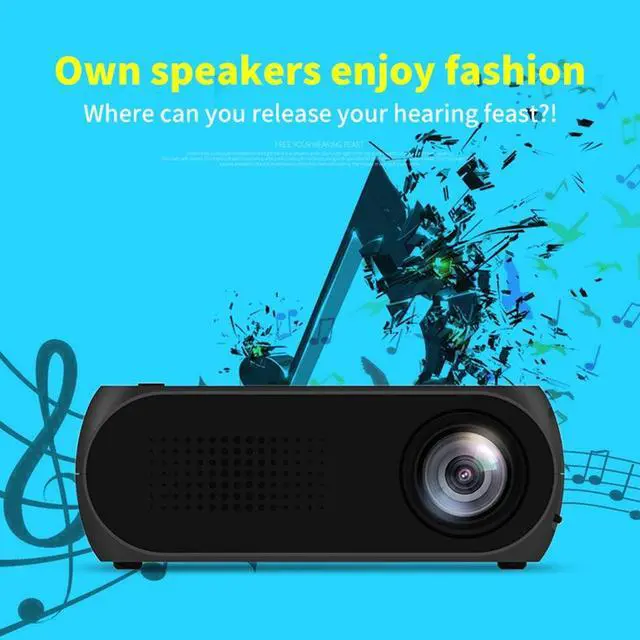 Alt view image 5 of 7 - HD Home Mini Projector  320 * 240 WiFi Projector Video Home Cinema 3D HDMI Movie Game Proyector 1080P Home Theater