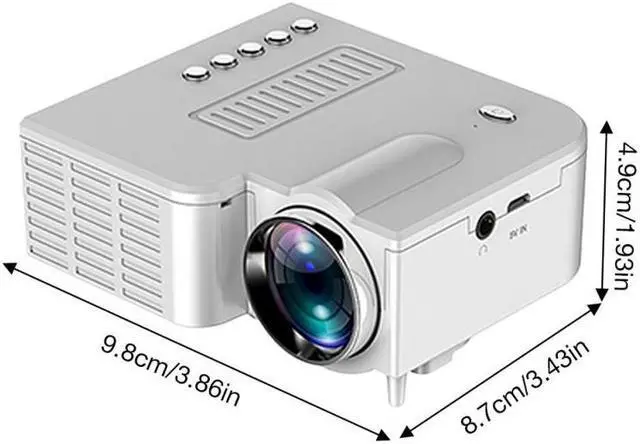 Alt view image 7 of 7 - Portable Mini Projector Led Lamp Home Theater Cinema Smartphones Connect Hd Video Projector Beamer