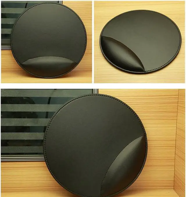 Alt view image 3 of 6 - Sovawin Business 3D Leather Computer Mouse Pad with Wrist Rest Ergonomic Office Soft Sponge Wrist Support Mat mousepad for PC