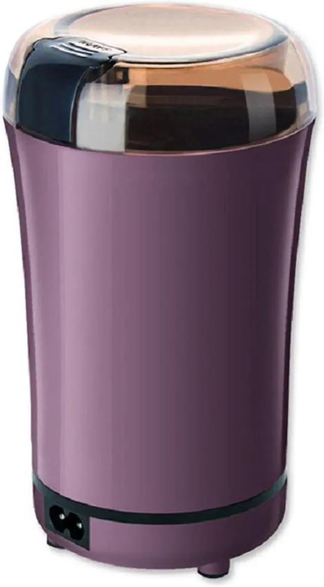 Main image of Portable Coffee Grinder Multifunction Stainless Steel Blade Electric Coffee Machine with Grinder for Home Kitchen Office - purple