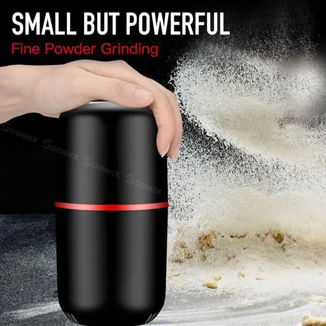 Alt view image 4 of 6 - Portable Coffee Grinder Electric Bean Nut Herb Grinder Coffee Beans Multifunctional Coffee Machine for Home Kitchen
