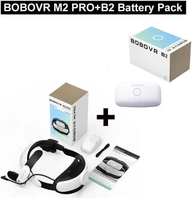 Alt view image 7 of 7 - BOBOVR M2 Pro Strap with Battery For Oculus Quest 2 VR Headset Halo Strap Battery Pack C2 Carry Case F2 Fan For Quest2 Accessory White with B2