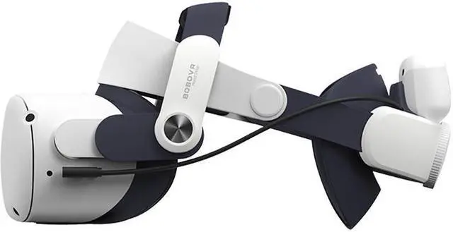 Alt view image 10 of 14 - BOBOVR M2 Plus Head Strap Twin Battery Combo Compatible with Meta Quest 2 VR Power Bank Charger Station/Dock with B2 Battey Pack