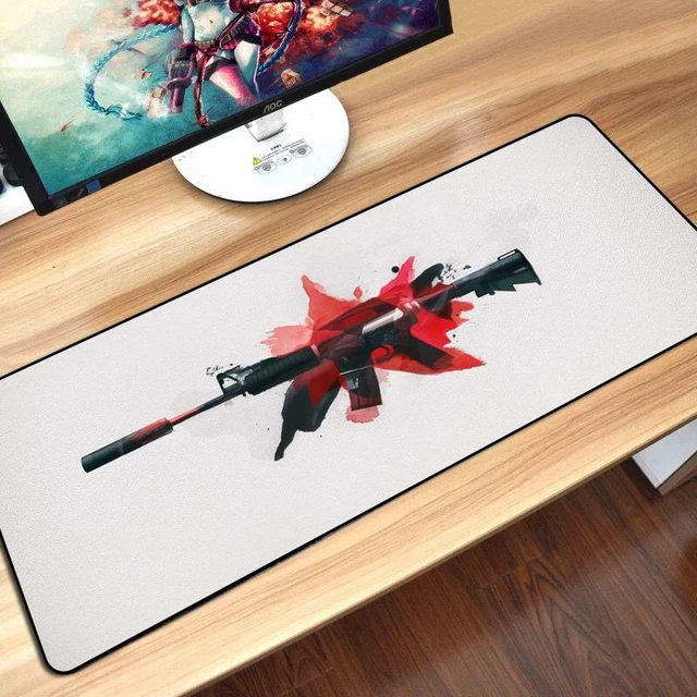 Main image of For PC Mouse Pad Gaming Keyboard Mousepad Mat Locking Edge Keyboard Mouse Mat Large Size