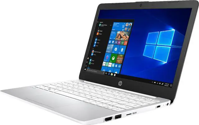 Alt view image 3 of 6 - HP Stream 11.6" HD Laptop, Intel Celeron N4000, 4GB RAM 64GB eMMC, Intel UHD Graphics 600, Windows10 S, Diamond White, Bundle with Pearlite Tech 128GB Micro SD Card & 4 Port USB Hub & LED Light