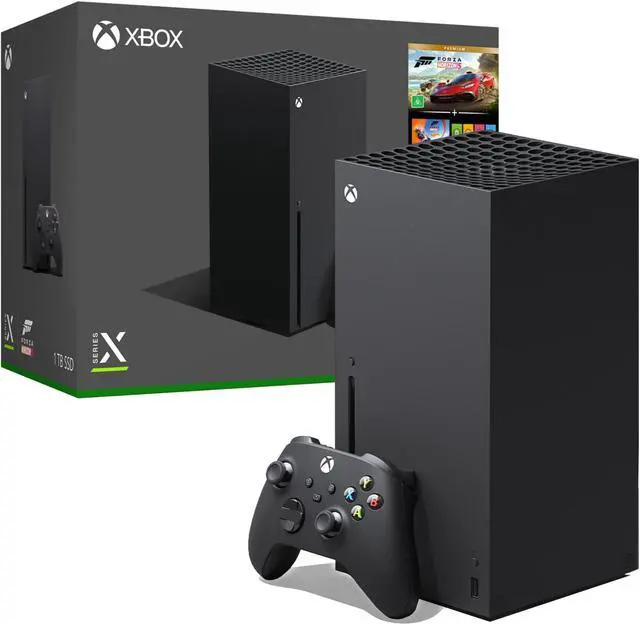 Alt view image 6 of 6 - Newest Microsoft Xbox Series X 1TB SSD Gaming Console with One Wireless Controller, Forza Horizon 5 Full Game Bundle, Up to 120 FPS, True 4K Streaming + Pearlite Tech. Controller Cover Skin