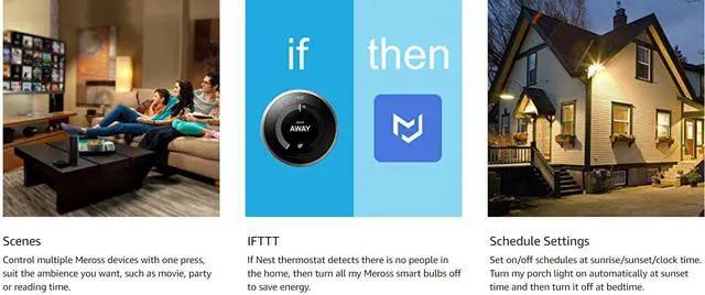 Alt view image 7 of 7 - meross MSL120KIT Smart Wi-Fi LED Bulb, Multiple Colors, 2700K-6500K RGB, 810 Lumens 60W Equivalent, Compatible with Alexa, Google Assistant and IFTTT, E26 Light Bulb(2 pieces)