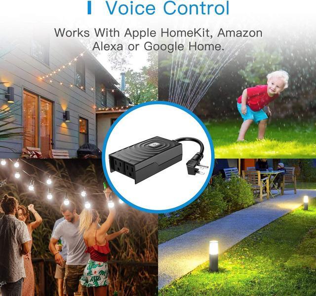 Alt view image 4 of 7 - Apple Homekit meross Smart Plug, Wi-Fi Waterproof, Apple Certified, Works with Apple HomeKit, Amazon Alexa, Google Assistant And SmartThings In Stock At U.S. [Controlled by "Hey Siri"]