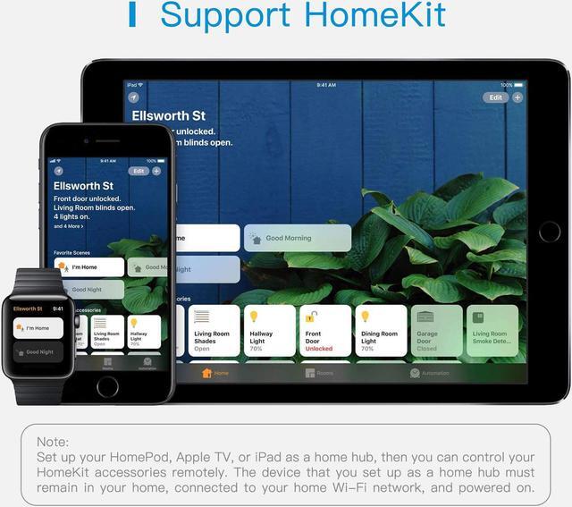 Alt view image 6 of 7 - Apple Homekit meross Smart Plug, Wi-Fi Waterproof, Apple Certified, Works with Apple HomeKit, Amazon Alexa, Google Assistant And SmartThings In Stock At U.S. [Controlled by "Hey Siri"]