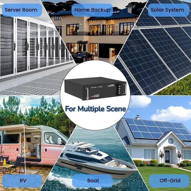 Alt view image 6 of 7 - 48V 100Ah LiFePO4 Lithium Battery, UL1973 IEC62477 IEC62619 CE-EMC VDE2510-50 CEI0-21 UKCA UN38.3 Listed, 5120Wh, Built-in 100A BMS, 8-DIP, Perfect for Solar Energy Storage, Home Backup Power Off-Grid