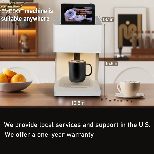 Alt view image 7 of 7 - Portable Auto Coffee Latte Art Maker, Coffee Printer, Smart Food Printer, 600DPI, WiFi, Selfie DIY Custom Designs, Prints on Coffee / Beverage Foam & Desserts for Party Weddings Ships to Alaska Only