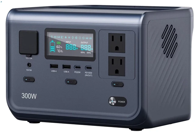 Main image of Ark300 Upgraded 2026 Ultra-Light 8.4lbs Portable Power Station |288Wh Long-Life LiFePO4 Battery, 1.5Hr FastRecharge, 300W Solar Generator for Camping, RV, CPAP & Outages