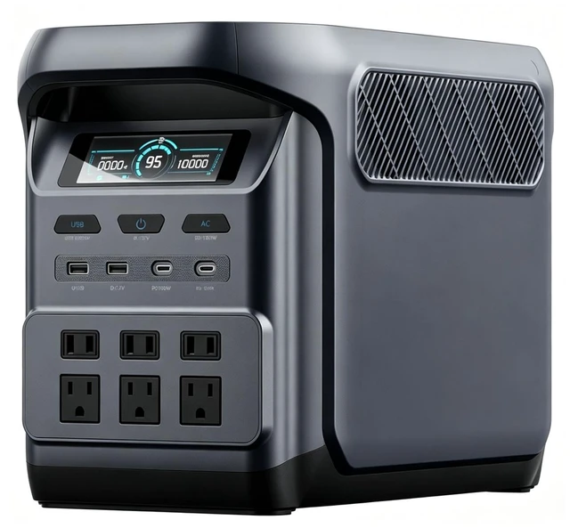 Main image of 1024Wh 1800W Portable Power Station, LiFePO4 Solar Generator for Camping, RV, CPAP & Outages